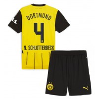 Borussia Dortmund Nico Schlotterbeck #4 Hjemme Trøje Børn 2024-25 Kortærmet (+ Korte bukser)